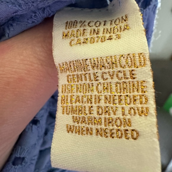 Babydoll ruffle eyelet tank top - Picture 5 of 5